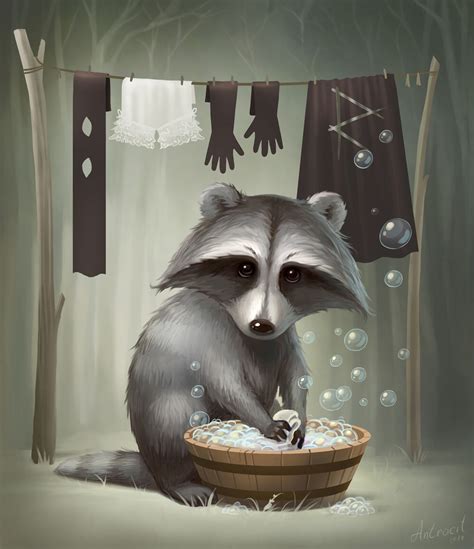 Download wallpaper 1988x2306 raccoon, cute, art hd background