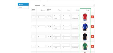 Opencart - Product Option Image Pro