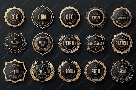 Premium Photo | Diverse Badge Templates Collection Premium Quality and ...