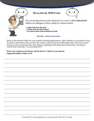 Writing Dialogue | Fourth Grade English Worksheets | Biglearners