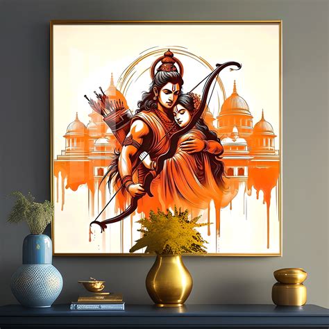 Journey Of Lord Ram and Sita Premium Acrylic Square Wall Art - The Next ...