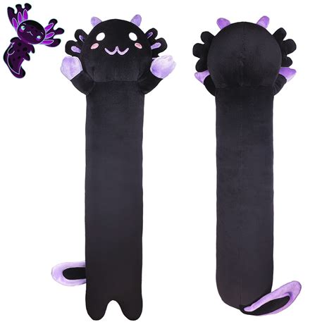 Long Brack Axolotls Plush,27" Cute Axolotl Stuffed Animals Kawaii Soft ...