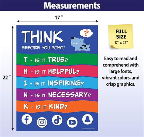 Safety Magnets ZOCO – THINK Before You Post Poster – Stop India | Ubuy