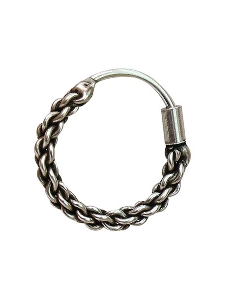 Buy abhooshan Designer Nose Ring in 92.5 Silver for Women and Girls ...