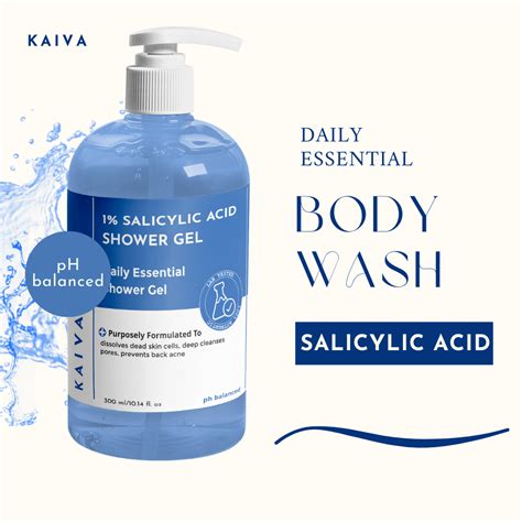1% Salicylic Acid Shower Gel – KAIVA