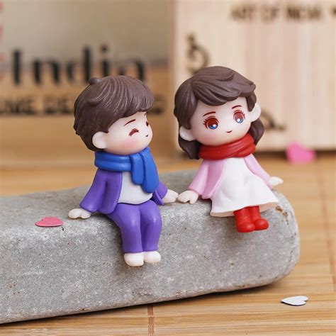 Buy eCraftIndia Valentine Gift for Girlfriend Boyfriend Cute Boy and ...