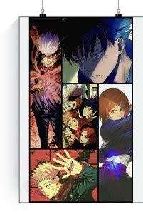 Jujutsu Kaisen All Member Group Posters | Gojo ,Uji,Nobara and Magumi ...