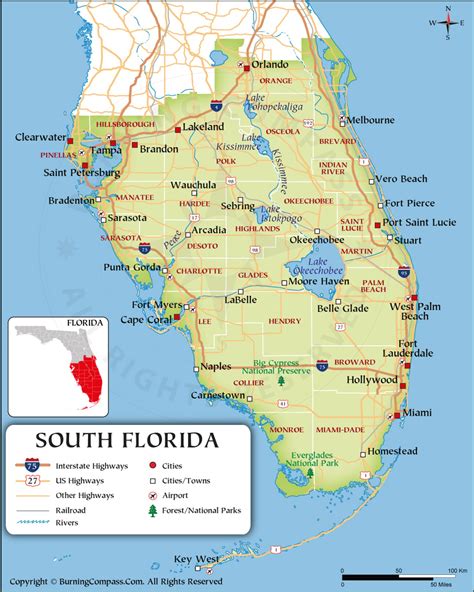 Map Of Florida Cities Printable - Florida Map Map Of Florida Fl Usa Florida Counties And Cities ...