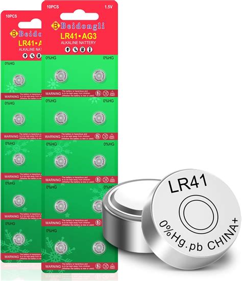 Amazon.com: LR41 Alkaline battery AG3 392 384 192 Battery 1.5V Button ...