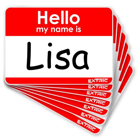 Buy 100 Count Name Tags | Hello My Name is Stickers | Red Name Tag ...