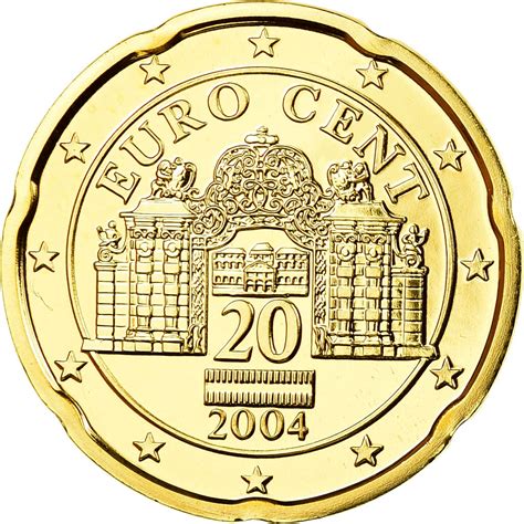 Twenty Euro Cents 2004, Coin from Austria - Online Coin Club