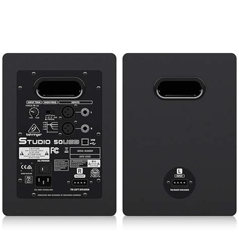Behringer Studio 50USB High-Resolution, Bi-Amped Reference Studio Moni ...