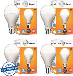 Wipro 20 W Standard B22 LED Bulb Price in India - Buy Wipro 20 W ...