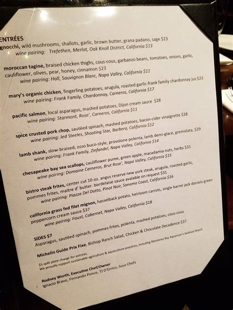Menu at The Peasant & The Pear pub & bar, Danville, 111 W Prospect Ave