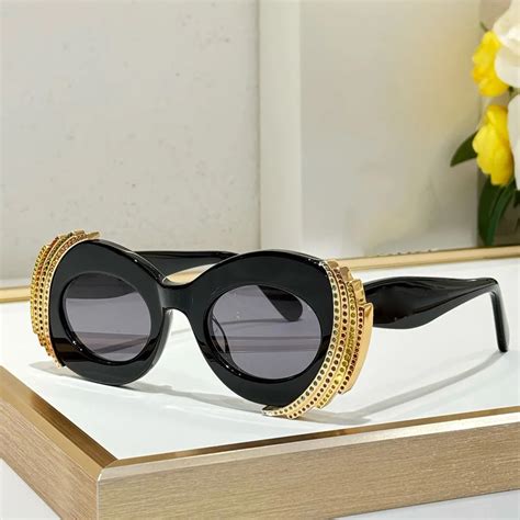 Pave Oval Sunglasses: Women's Designer Acetate Frame, Classic Men's ...