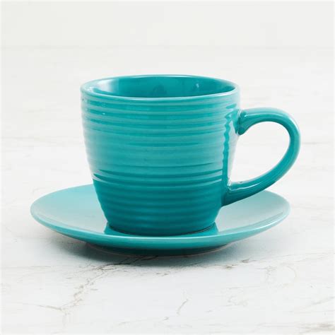 Buy Colour Connect Solid Sets - Stoneware -220 ml -Saucer 14.5 cm L x 2 ...