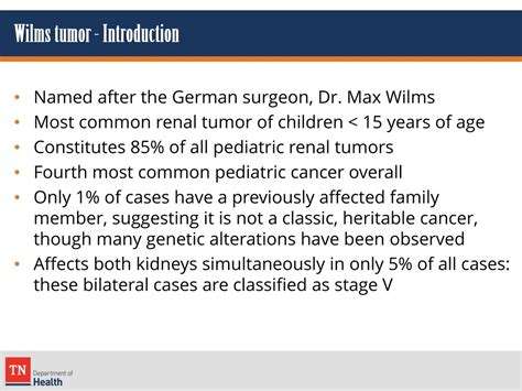 PPT - Evaluation of Wilms Tumor Histologic Presentation Documentation ...