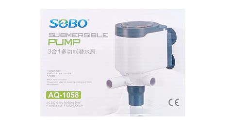 SOBO AQ Series Upgraded Version Aquarium White 3 in 1 Submersible Wate ...