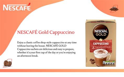 Nescafe Gold Cappuccino, 4.37 Oz 124 Grams, Ground, Box : Amazon.in ...