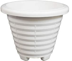 ZENITH POT 11 INCH WHITE POT