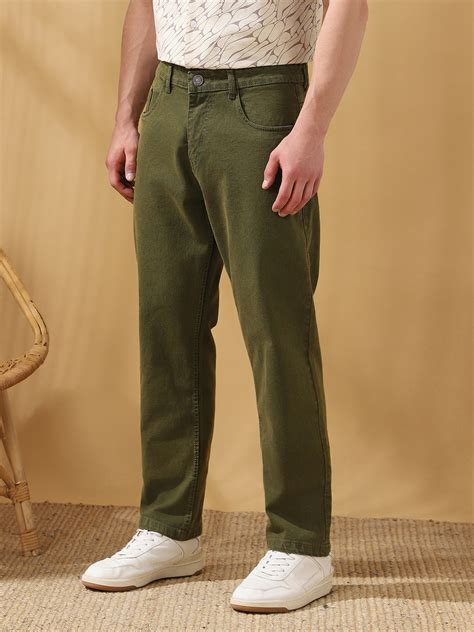 Men's Solid Relaxed Fit Mid-Rise Stretchable Jeans – DENNIS LINGO