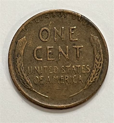 1951 D Wheat Back Penny One Cent Us Coin Error W We Encased in Rim ...