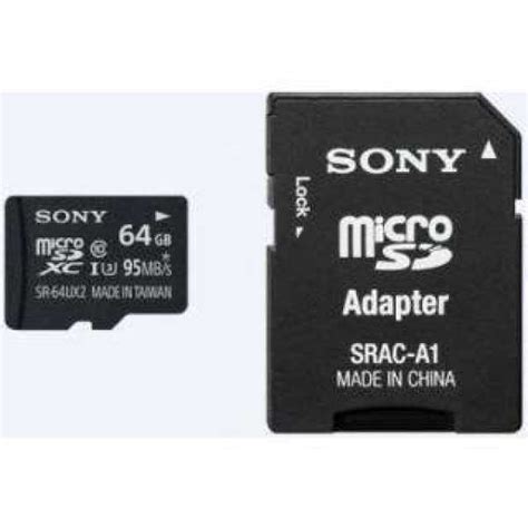 Sony SR-64UX2 64GB Class 10 MicroSDXC Memory Card Price in India, Specs ...