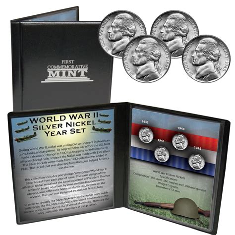 WWII Silver Nickel Year Set