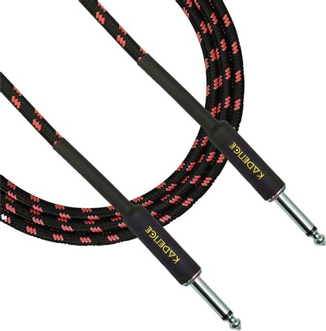 Kadence Guitar Cable 16.5Ft (5Mtr) Instrument Cable Bass Amp Cord for ...