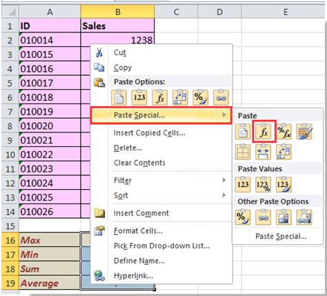 Image result for Excel Copy Value Not Formula