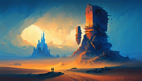 Wallpaper : ai art, illustration, desert, painting 4579x2616 - alx - 2226614 - HD Wallpapers ...