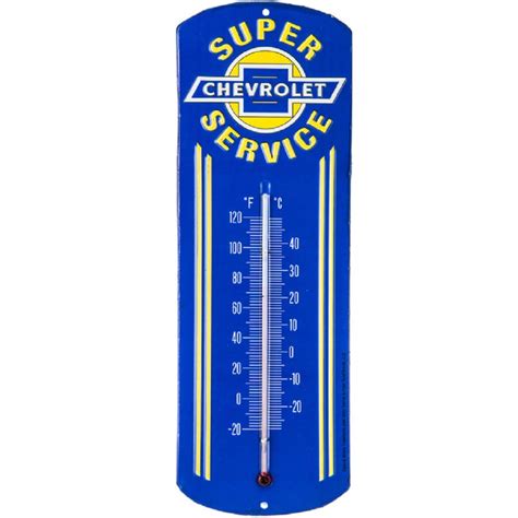 Buy Open Road Brands Chevrolet Super Service Metal Thermometer Online ...