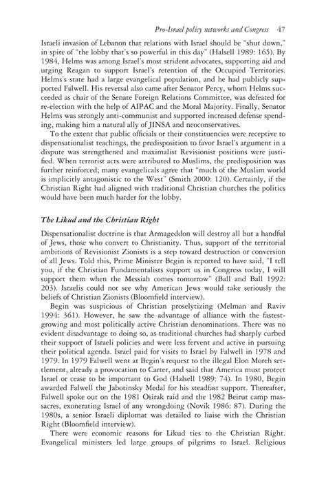 American policy toward israel, the power and limits of beliefs | PDF