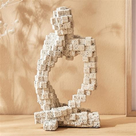 Buy Natura Polyresin Thinking Man Face Up Figurine from Home Centre at ...