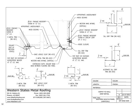 Soffit To Wall Detail - Vertical Installation | Western Wave® Panel