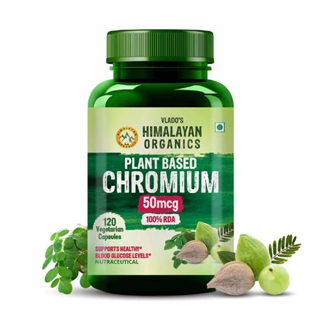 Vlado's Himalayan Organics Plant Based Chromium 50mcg | Supports Healt