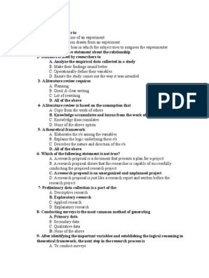 Image result for Research Method Questions and Answers