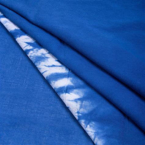Buy Hand Sky Blue Shibori Tie and Dye Fabric DMAASA.in