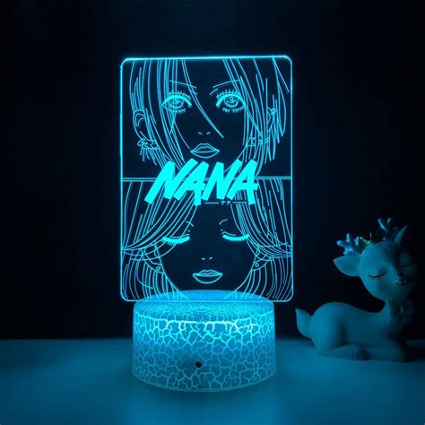 Buy Nana Osaki 3D Night Light Anime Illusion LED Lamp 16 Colors ...