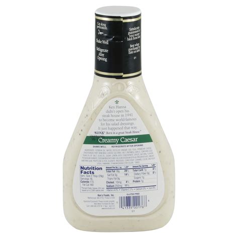 Ken S Creamy Caesar Dressing Nutrition Facts | Besto Blog