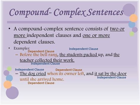 Image result for Compound Complex Sentence Examples Easy
