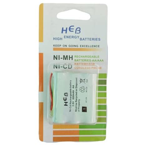 HEB 3.6V 600mAh AA Ni-Cd High Energy Rechargeable Battery for Cordless ...