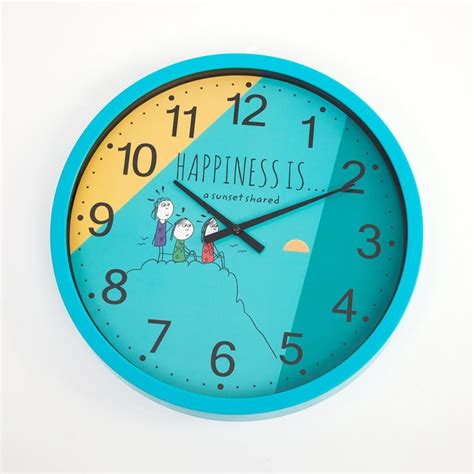 Buy Happiness Shared Sunset Print Wall Clock from Home Centre at just ...