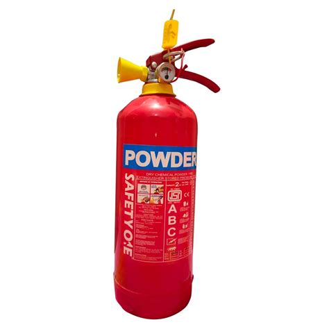 Safety ONE ABC Powder Type Fire Extinguisher (2 Kg) with Wall Mount ...