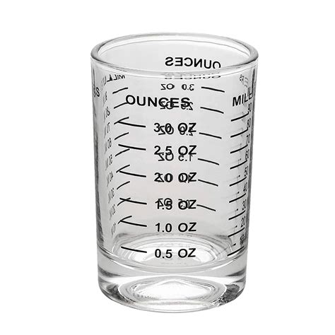 Amazon.com: OGGI Measuring Shot Glass with Measuring Lines, 3oz / 90ml ...