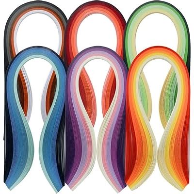 JUYA Multi-Color Quilling Strips Set 600 Strips 30 India | Ubuy