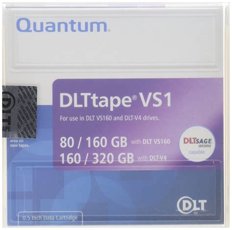 Quantum 1pk VS160 80/160GB DLT-V4 160/320GB Tape Catridge (MR-V1MQN-01 ...