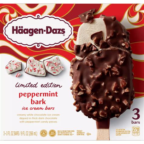 Haagen-Dazs Peppermint Bark Ice Cream Bars - Shop Bars & pops at H-E-B