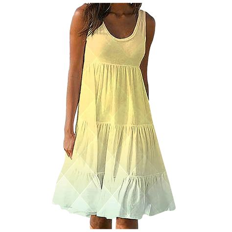 Fsqjgq Summer Dress White Dress Women Party Dress Petite Summer Dresses ...