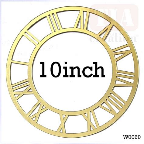 Resin Art Wall Clock Acrylic Cutting 10Inch